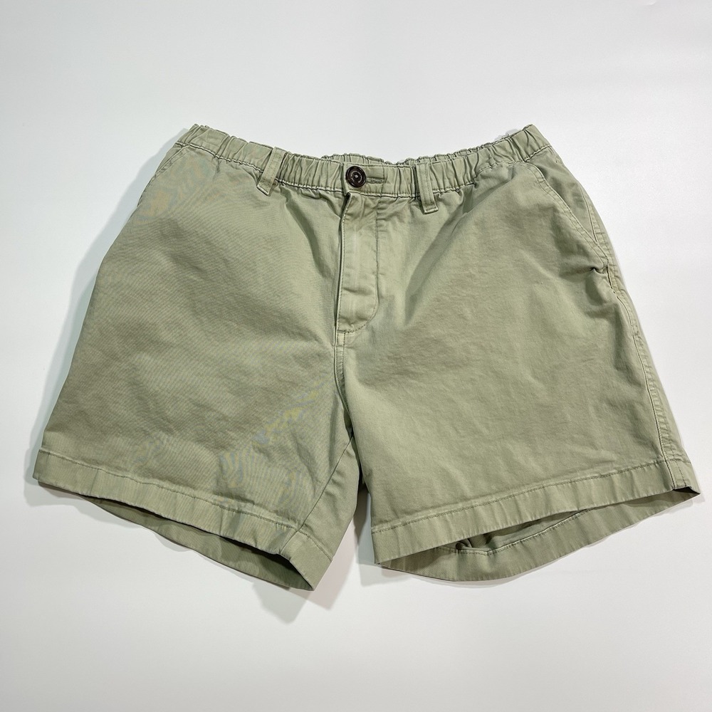 Chubbies Shorts Mens Medium Light Green Cotton Pockets 5.5" Inseam Stretch